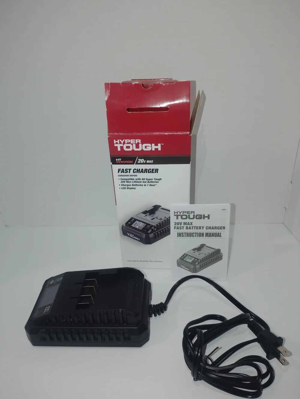 20V Fast Charger in Red and White